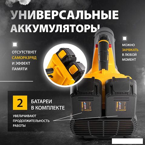 Ручная воздуходувка Denzel RB180-36 59610 (с 2-мя АКБ)