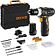 Дрель-шуруповерт Deko GCD12DU3 SET 5 063-4148 (с 2-мя АКБ, кейс, набор оснастки)