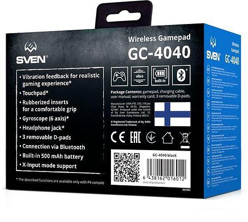 Геймпад SVEN GC-4040 (черный)