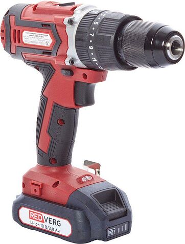 Ударная дрель-шуруповерт RedVerg RD-IS18/U (с 2-мя АКБ, кейс)