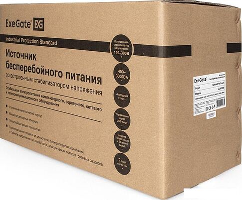 Источник бесперебойного питания ExeGate SpecialPro Smart LLB-3000.LCD.AVR.EURO.RJ.USB