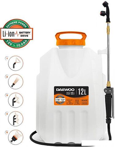 Аккумуляторный опрыскиватель Daewoo Power DSA 12Li Аккумуляторный опрыскиватель Daewoo Power DSA 12Li