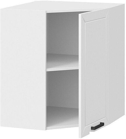 Шкаф навесной Трия Лорас 1В6У (белый/холст белый)