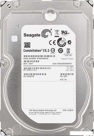 Жесткий диск Seagate Constellation ES.3 4TB ST4000NM0033 Жесткий диск Seagate Constellation ES.3 4TB ST4000NM0033