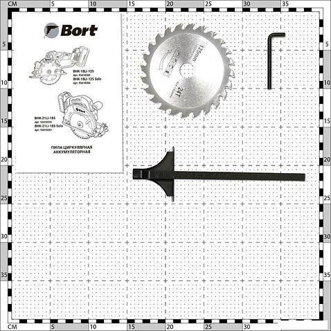 Дисковая (циркулярная) пила Bort BHK-18Li-125 Solo (без АКБ)