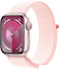 Умные часы Apple Watch Series 9 41 мм (алюминиевый корпус, розовый/розовый, нейлоновый ремешок) Умные часы Apple Watch Series 9 41 мм (алюминиевый корпус, розовый/розовый, нейлоновый ремешок)