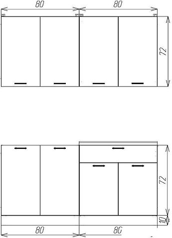 Готовая кухня ЭлиГард Lion 2 1.6 (дуб натуральный/дымчатый алмаз/дуб бунратти)