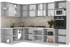 Готовая кухня Интерлиния Мила Лайт 1.68x3.0 левая (дуб золотой/бетон/дуб бунратти) Готовая кухня Интерлиния Мила Лайт 1.68x3.0 левая (дуб золотой/бетон/дуб бунратти)