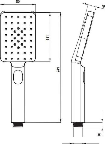 Душевая система  Deante Blur Titanium NQL D9YK