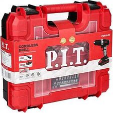 P.I.T. PSR18-D5 + PWS125-C6 (шуруповерт, болгарка, 2 АКБ, кейс)