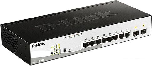 Управляемый коммутатор 2-го уровня D-Link DGS-1210-10P/FL1A