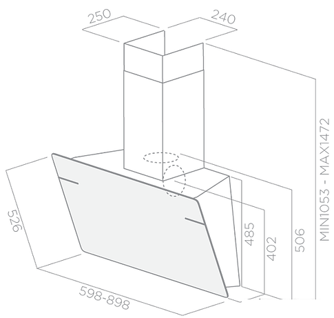 Кухонная вытяжка Elica L'essenza BL/A/60 [PRF0117403]