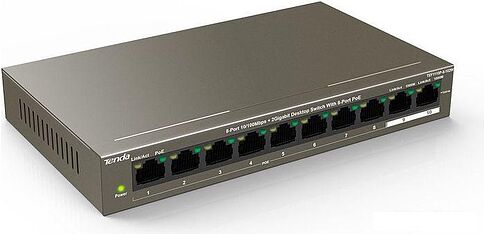 Неуправляемый коммутатор Tenda TEF1110P-8-102W