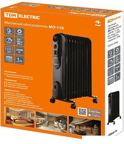 Масляный радиатор TDM Electric SQ2501-0906