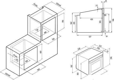 Электрический духовой шкаф Krona Merletto 60 IV