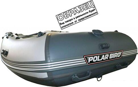 Моторно-гребная лодка Polar Bird Eagle PB-420E ПБ17 стеклокомпозит (черный/желтый)