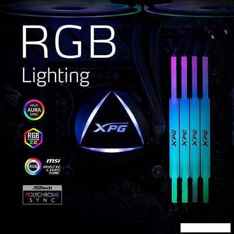 Оперативная память ADATA XPG Lancer RGB 2x16ГБ DDR5 6800 МГц AX5U6800C3416G-DCLARWH