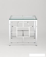 Журнальный столик Stool Group Бруклин 55x55 EET-013 (прозрачное стекло/сталь серебристый) Журнальный столик Stool Group Бруклин 55x55 EET-013 (прозрачное стекло/сталь серебристый)