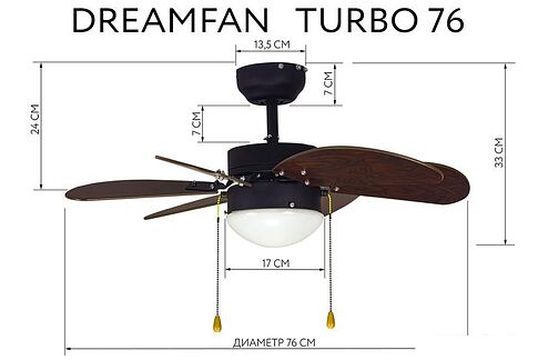 Вентилятор Dreamfan Turbo 76 72003