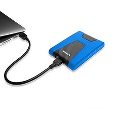 Внешний накопитель A-Data DashDrive Durable HD650 2TB (синий) Внешний накопитель A-Data DashDrive Durable HD650 2TB (синий)