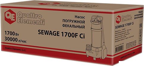 Фекальный насос Quattro Elementi Sewage 1700F Ci