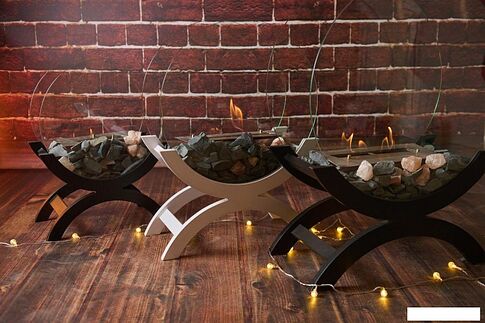 Биокамин ZeFire Iris средний светлый