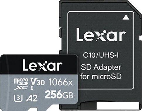 Карта памяти Lexar microSDXC LMS1066256G-BNANG 256GB (с адаптером)
