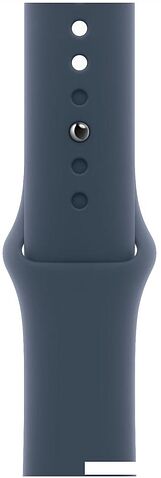 Умные часы Apple Watch SE 2 40 мм (алюминиевый корпус, серебристый/грозовой синий, спортивный силиконовый ремешок M/L)