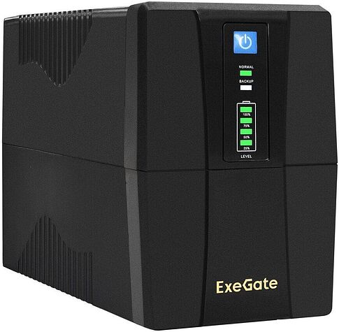 Источник бесперебойного питания ExeGate Power Back BNB-1000.LED.AVR.2SH.RJ.USB