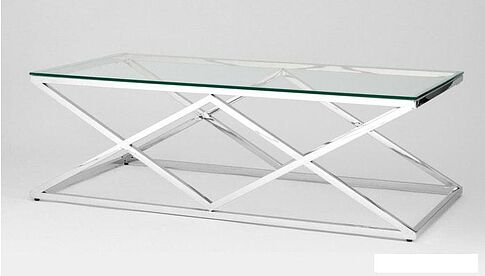 Журнальный столик Stool Group Инсигния 120x60 (серебро)