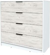 Комод Интерлиния Концепт КТ-К100 (дуб белый/белый платинум)