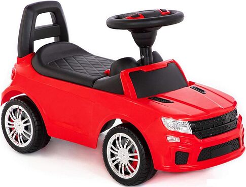 Каталка Полесье SuperCar №6 со звуковым сигналом 84590 (красный)