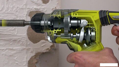 Перфоратор Ryobi R18SDS-125S 5133003818 (с 1-им АКБ, сумка)