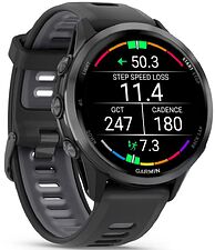 Умные часы Garmin Forerunner 970 47 мм (темно-серый/серый)