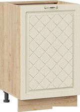 Шкаф напольный Трия Бьянка 1Н5 (дуб крафт золотой/дуб ваниль)