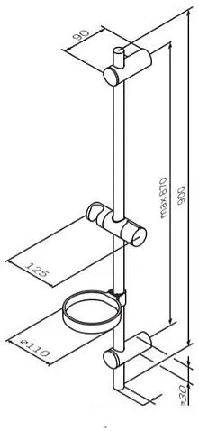 Душевая штанга AM.PM Spirit F0370064