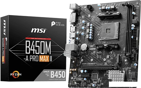 Материнская плата MSI B450M-A Pro Max II