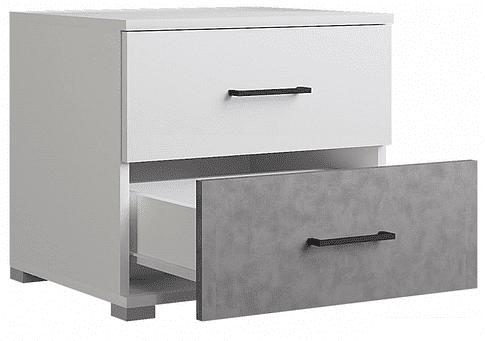 Тумба Горизонт Nova (белый-бетон)