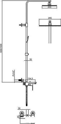 Душевая система  Maxonor Pure Life PL2492