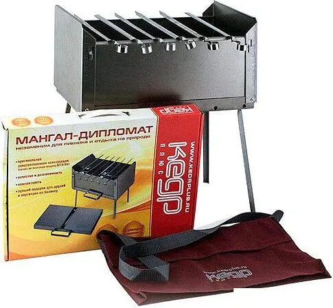 Мангалы, грили, барбекю НПО Кедр Дипломат 41x28x48 МД-6Нс