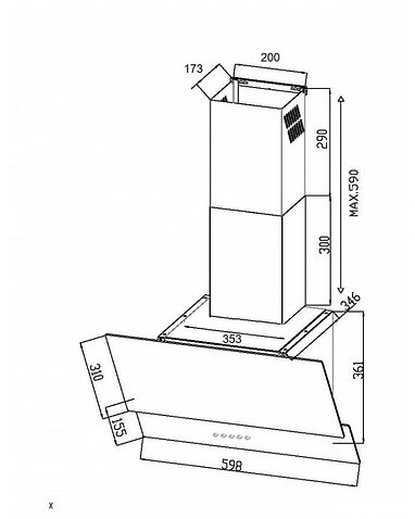 Кухонная вытяжка Schtoff America 60 (черный)