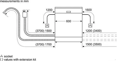 Отдельностоящая посудомоечная машина Bosch Serie 4 SMS46NB01B