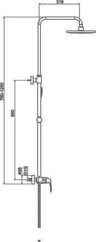 Душевая система  Maxonor Pure Life PL2488-16