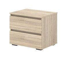 Тумба Кортекс-мебель Бари 60 2ш (дуб сонома/дуб сонома/дуб сонома)