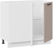 Шкаф напольный Трия Лорас 1Н9У (белый/холст латте) Шкаф напольный Трия Лорас 1Н9У (белый/холст латте)