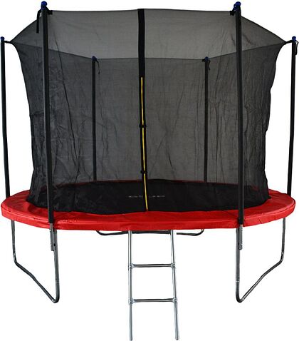 Батут GoUP Elite 10FT (с сеткой и лестницей, красный)