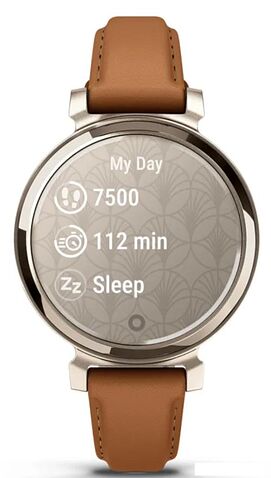 Умные часы Garmin Lily 2 Classic (кремовое золото/коричневый)