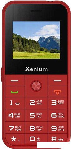 Телефон Xenium X718 (красный)
