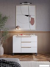 Тумба ЭлиГард Eyva 1D3S (белый)