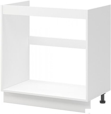 Шкаф напольный Mio Tesoro Альфа ШНМ 800 (белый/холст вулкан)